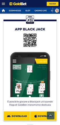 goldbet slot e blackjack